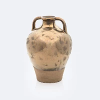 Ceramic Gold Vase with Handles