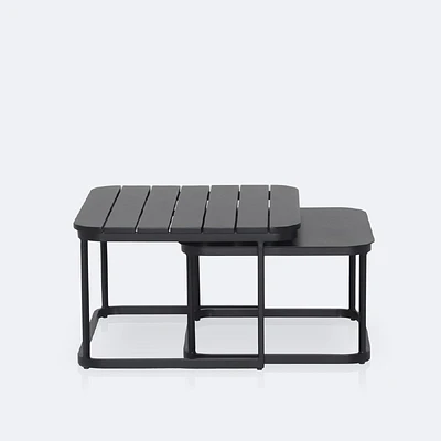 Kyoto Nesting Coffee Table Set - Black Frame