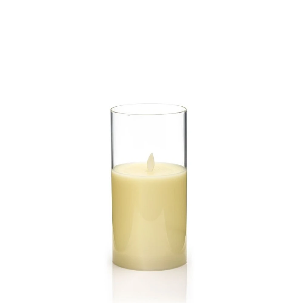 LED Candle with Glass