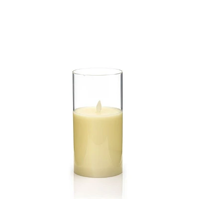 LED Candle with Glass