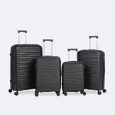 4-Piece Luggage Set, Hardside Spinner Wheel Travel Suitcase