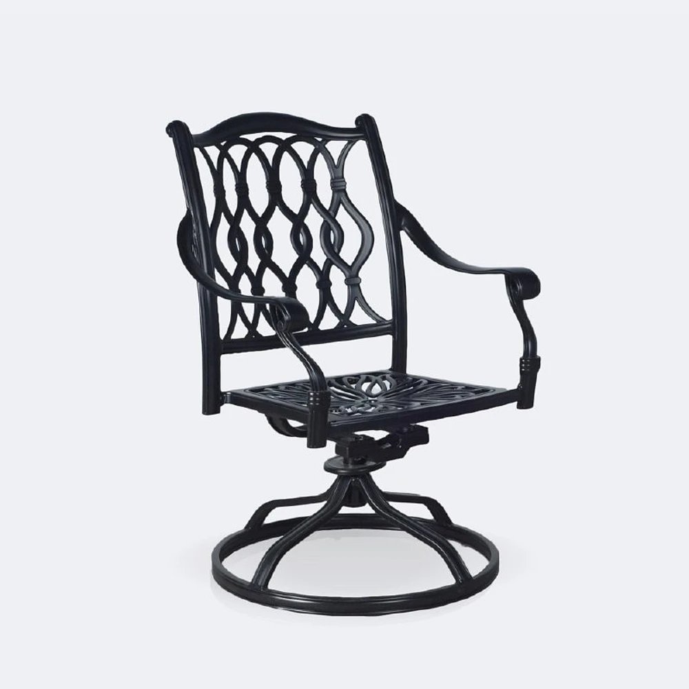 Meghan Swivel Rocker - Black Tippet