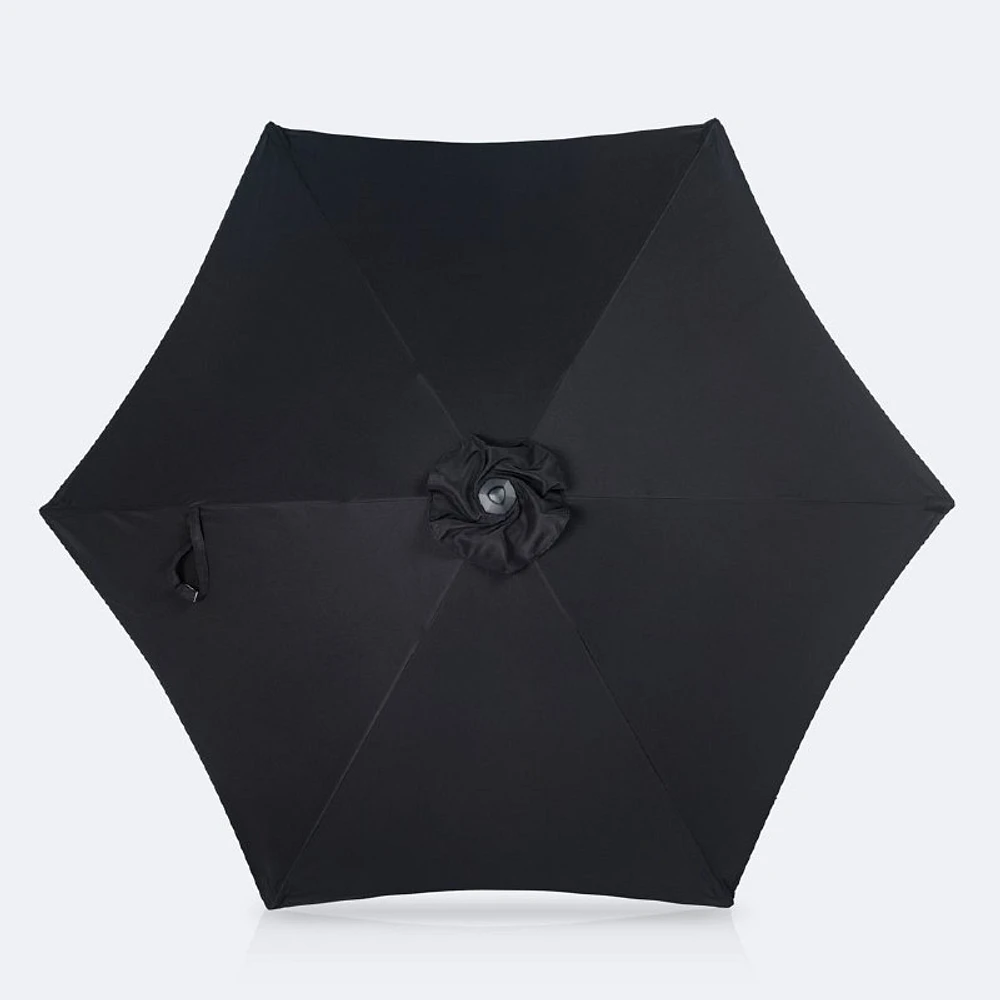 7.5' Deluxe Market Umbrella - Black