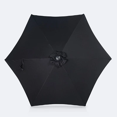 7.5' Deluxe Market Umbrella - Black