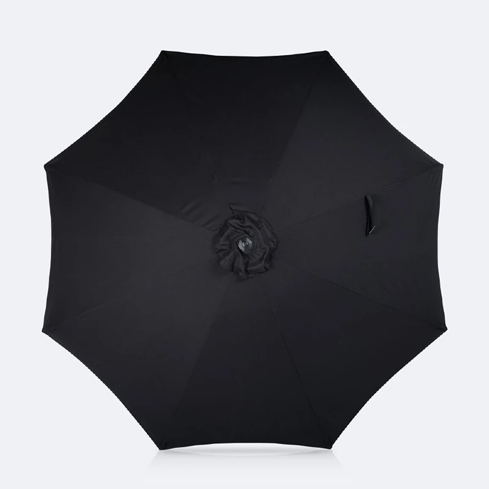 9' Deluxe Market Umbrella - Black
