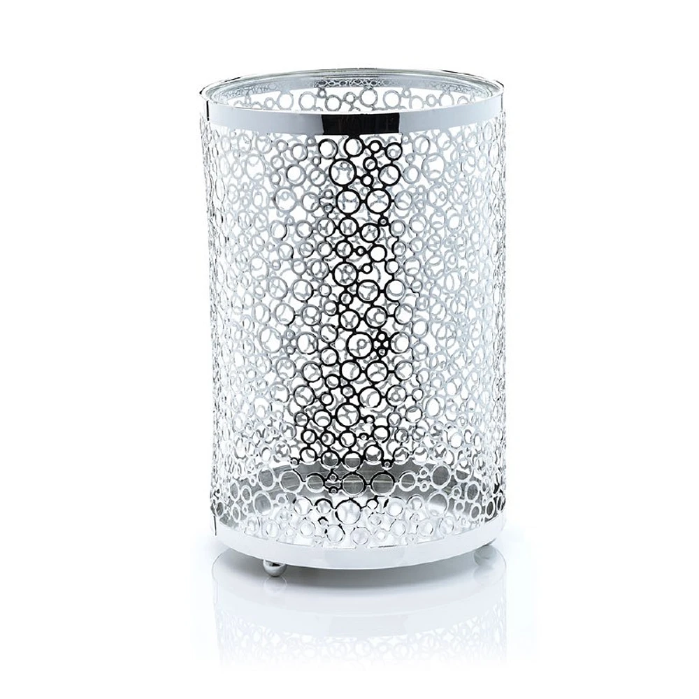 Metal with Glass Candleholder