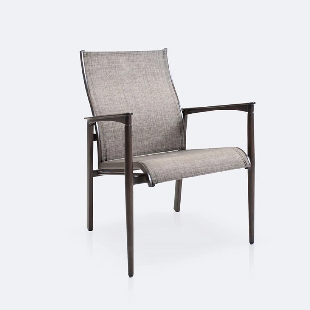 Oak Ridge Dining Armchair - Brushed Walnut Brown