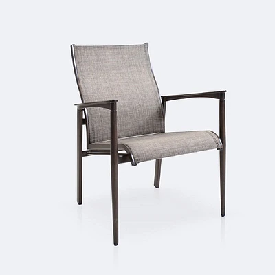 Oak Ridge Dining Armchair - Brushed Walnut Brown