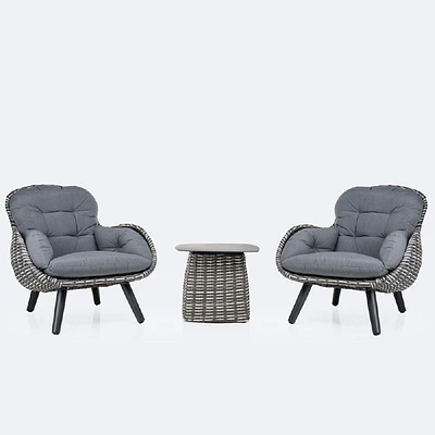 Palm Wicker Set