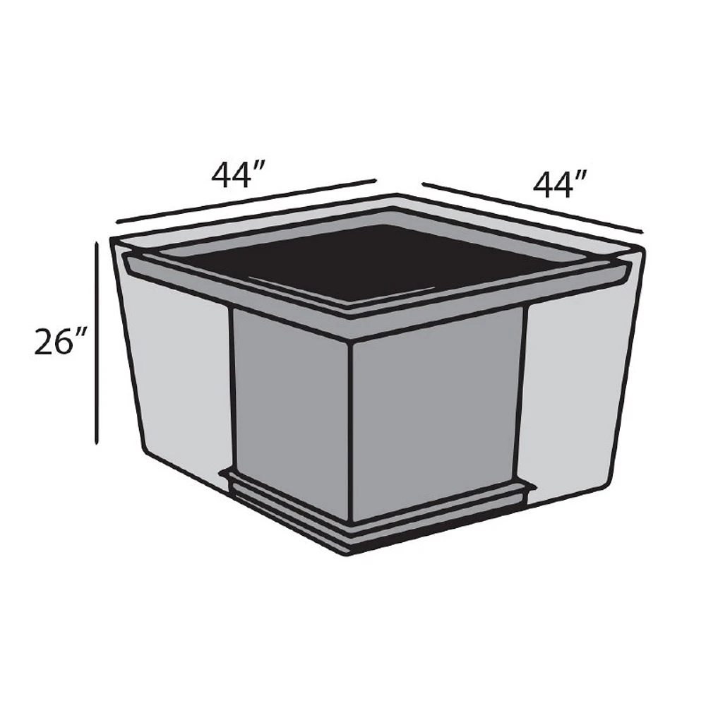 Square Firepit Table Cover