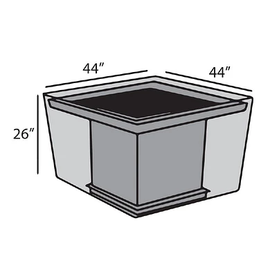 Square Firepit Table Cover