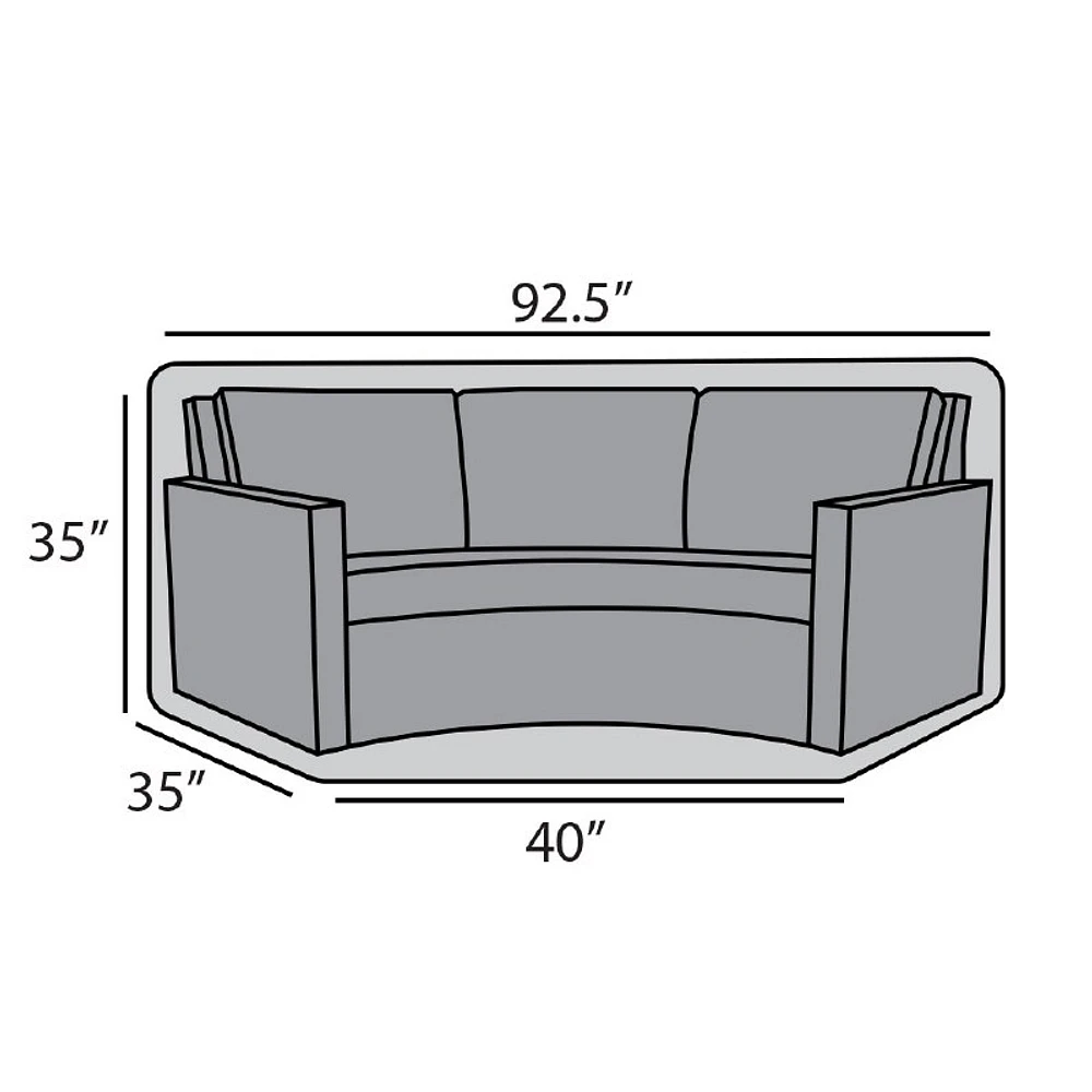Curved Sofa Cover
