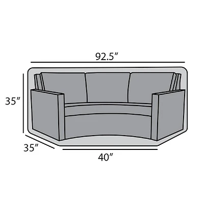 Curved Sofa Cover