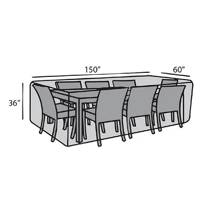 Rectangular Dining Set Cover