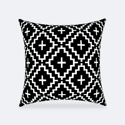 Throw Pillow 18 x 18 - Black Diamond