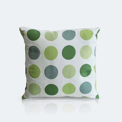 Throw Pillow - Green Dots
