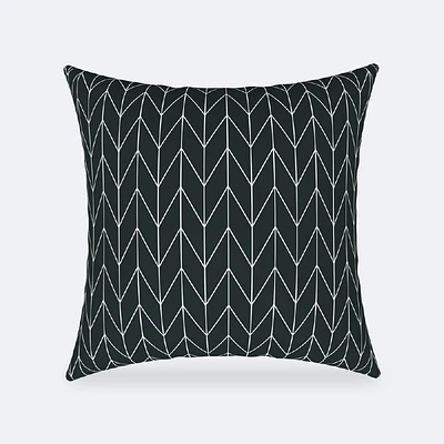 Throw Pillow 18 x 18 - Grey Chevron