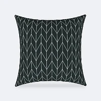 Throw Pillow 18 x 18 - Grey Chevron