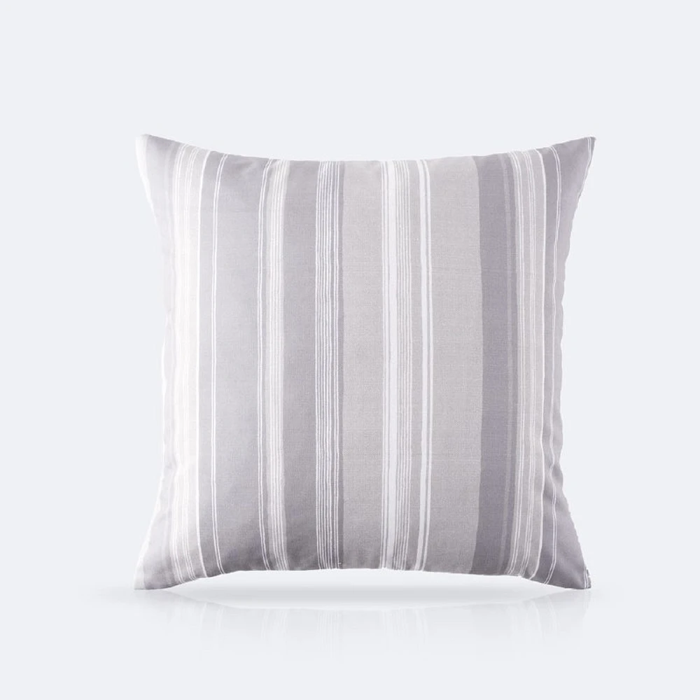 Throw Pillow 18 x 18 - Grey Stripe