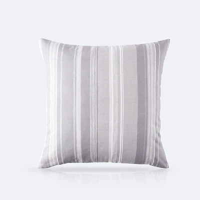 Throw Pillow 18 x 18 - Grey Stripe