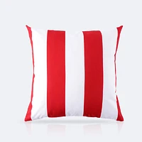 Throw Pillow 18 x 18 - Red Stripe