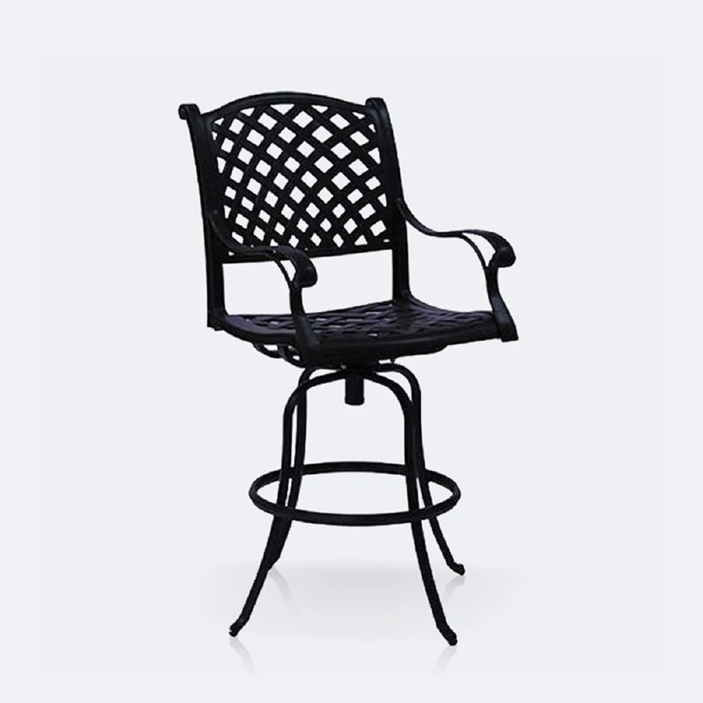 Reel Weave Swivel Bar Chair