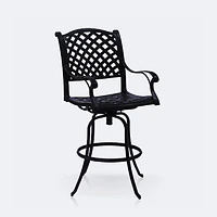 Reel Weave Swivel Bar Chair