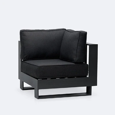 Renfrew Corner Chair -  Black Frame - Carbon Black Cushion