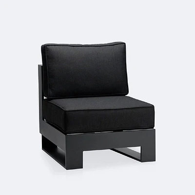 Renfrew Sidechair -  Black Frame - Carbon Black Cushion