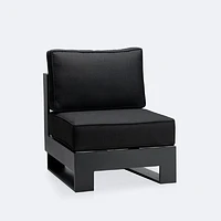 Renfrew Sidechair -  Black Frame - Carbon Black Cushion