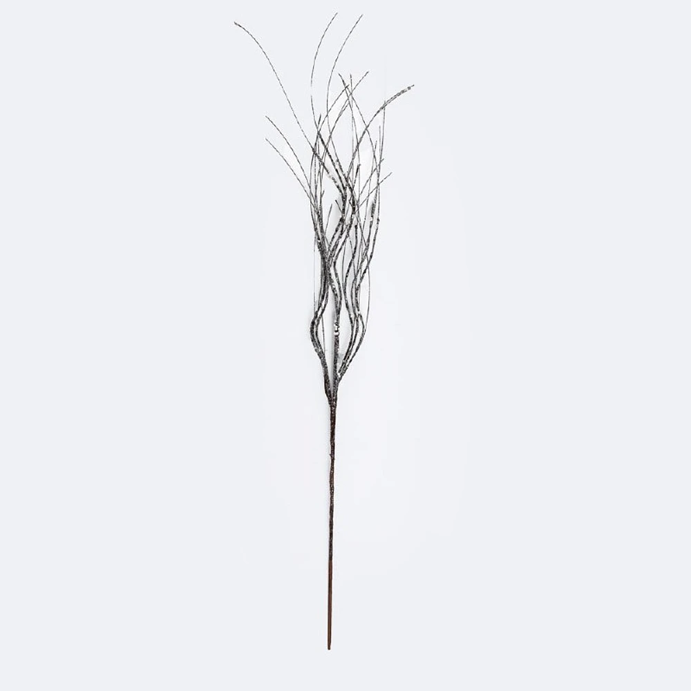 32" frosted curly twig
