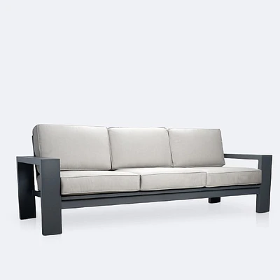 Shoreline Sofa - Dark Grey Frame, Spectrum Dove Cushions