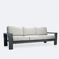 Shoreline Sofa - Dark Grey Frame, Spectrum Dove Cushions