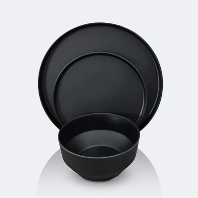 Soleil 12 pcs Dinnerware Set - Black
