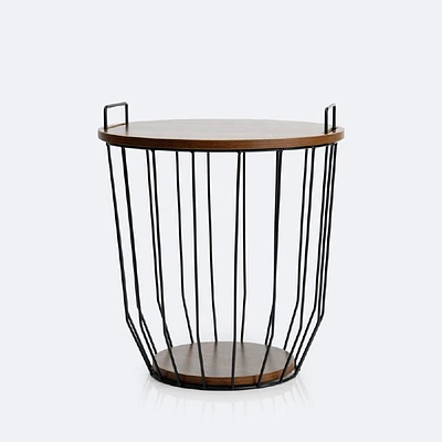 Storage Table - Wood Look Top - Small