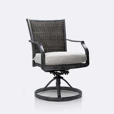 Sunnyvale Swivel Rocker - Brushed Grey/Grey