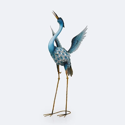 Metal Garden Crane - Aqua