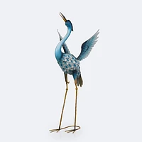 Metal Garden Crane - Aqua