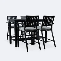 Belvedere Counterheight Bar Set - Black
