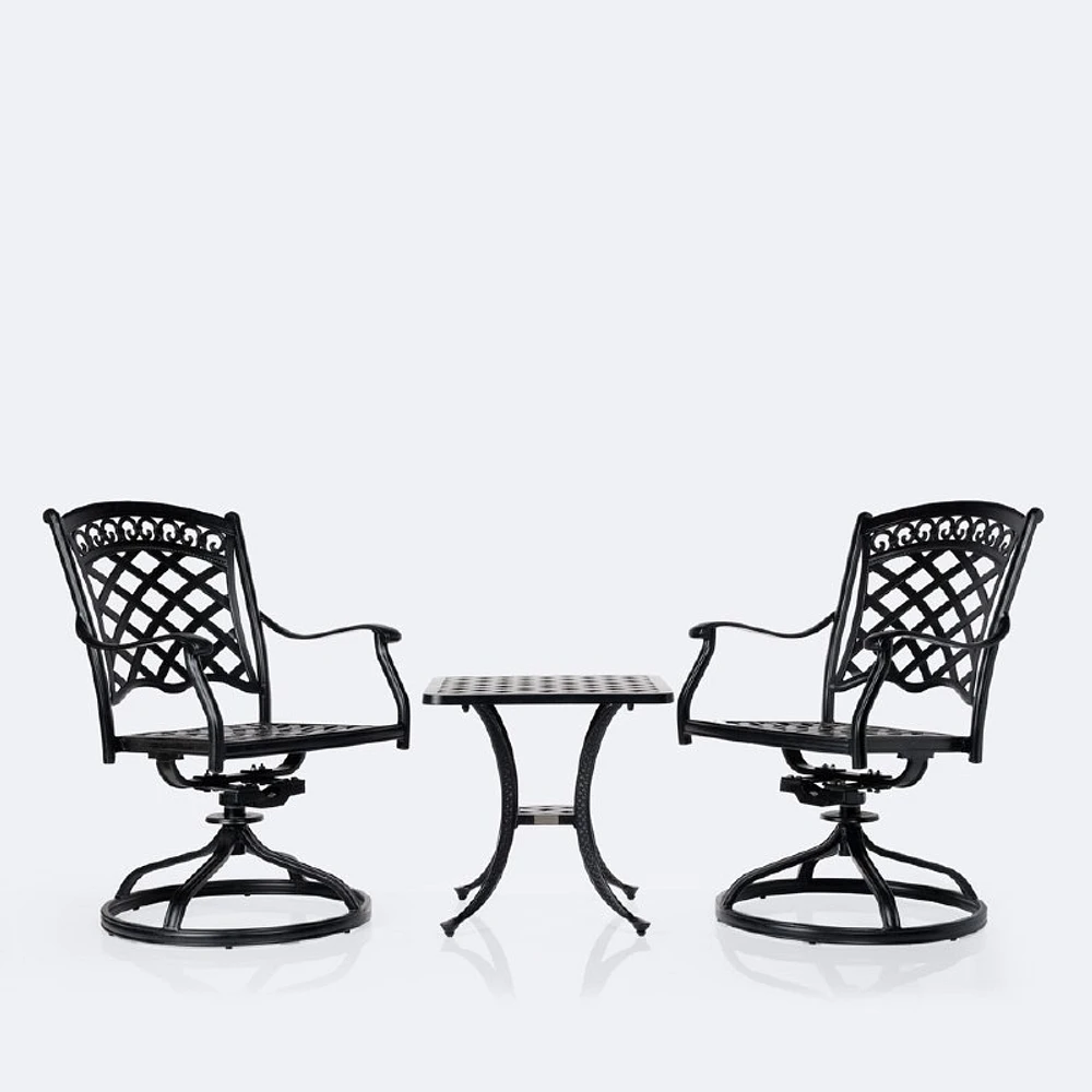 Blanca Bistro Set  - Black Tippet