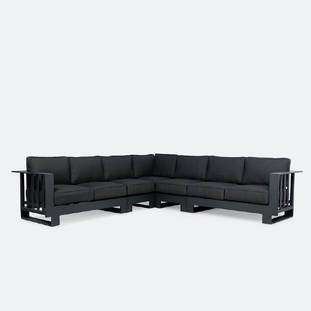 Renfrew Sectional Set - Black Frame