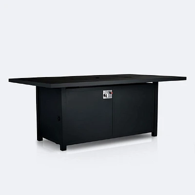 Shoreline 48"x86" Firepit Dining Table