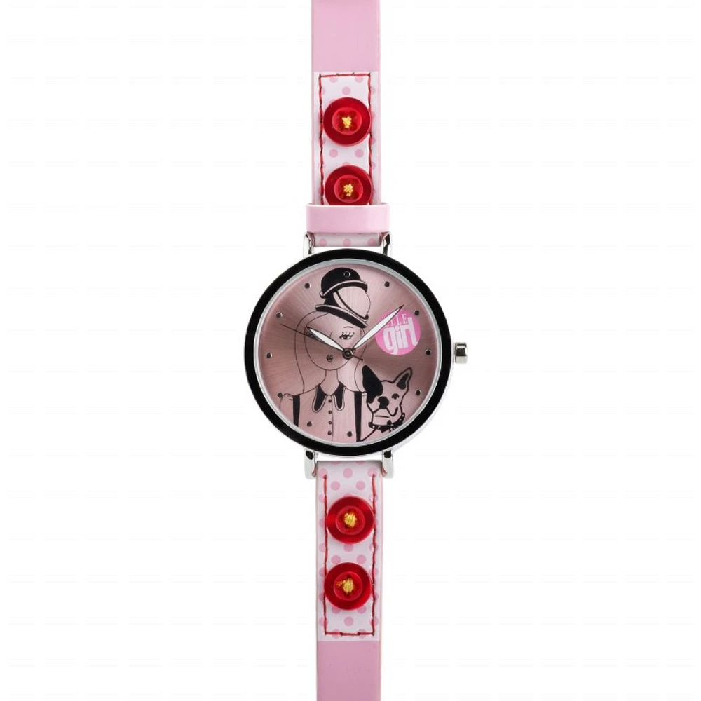 Elle Girl Watch-Buttons- Pink