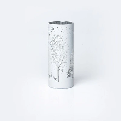 LED Cylinder -White Tree