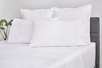 Percale Deluxe Flat Sheet - Twin - White