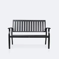 Belvedere Loveseat Bench - Black