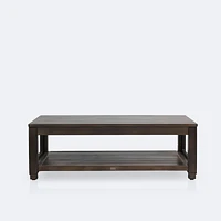 Denver Coffee Table – Brushed Chocolate Frame