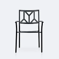 Geometric Dining Chair - Black