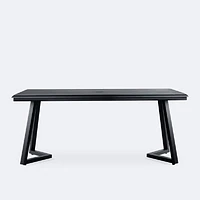 Geometric 40x70 Dining Table – Black