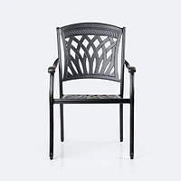 Ivy Dining Armchair - Black Tippet